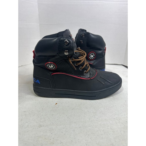 Nautica Padden Mens Black Duck Boots‎ Lace Up Winter Rain Shoes Size 9 main image 6